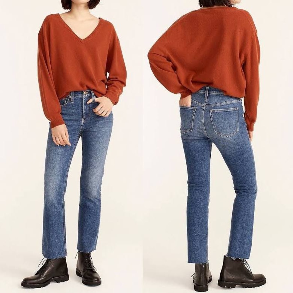 NWT J. Crew Billie Demi Boot Crop jeans in Ocean Wash